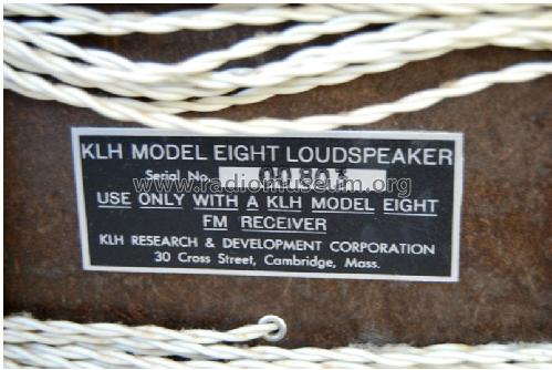 FM Receiver Model Eight ; KLH R&D Co.; (ID = 1147152) Radio