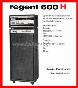 Regent 600H; Klingenthaler (ID = 1406783) Ampl/Mixer