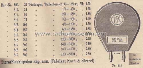 Steckspule ; Koch & Sterzel AG; (ID = 1543807) Radio part