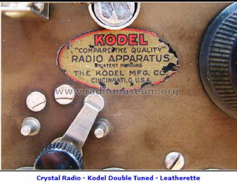 S1 Crystal Receiver; Kodel Radio Corp. (ID = 1002625) Crystal