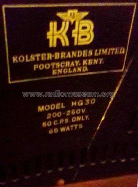 HG30; Kolster Brandes Ltd. (ID = 2072082) Radio