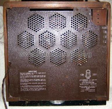 Rejectostat Universal KB 381; Kolster Brandes Ltd. (ID = 191380) Radio