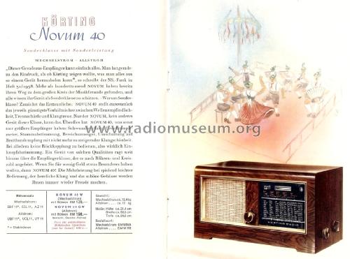 Novum 40W; Körting-Radio; (ID = 1666196) Radio