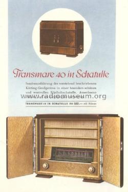Transmare 40WK; Körting-Radio; (ID = 1666181) Radio