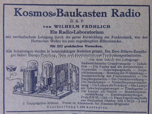 Baukasten Radio 252 Versuche; Kosmos, Franckh´sche (ID = 2267603) teaching