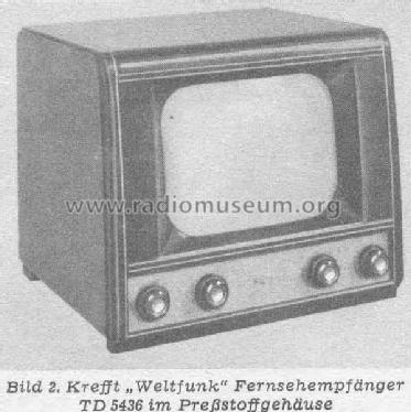 Weltfunk TD5436 88-00-3601; Krefft AG, W.; (ID = 374269) Television