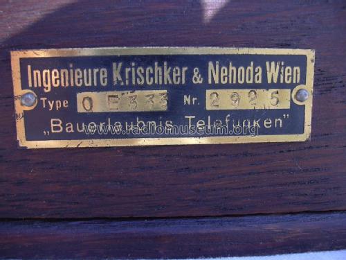 Ortsempfänger OE333; Krischker & Nehoda; (ID = 658577) Radio