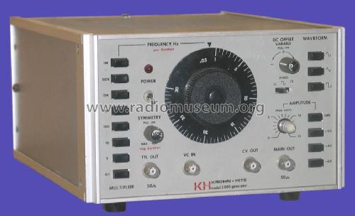 Function Generator 2000; Krohn-Hite Corp.; (ID = 1008847) Equipment