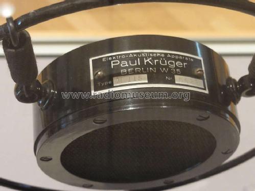 Reisz-Mikrofon M115; Krüger, Paul, (ID = 1041918) Microphone/PU