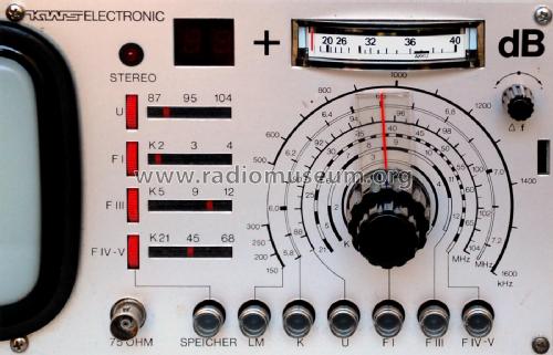 Antennenmess-Empfänger 158; KWS-Electronic GmbH, (ID = 2254100) Ausrüstung