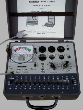 Tube Tester K-119; Kyoritsu Electrical (ID = 2097796) Equipment