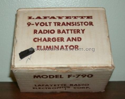9-Volt Transistor Radio Battery Charger and Eliminator F-790; Lafayette Radio & TV (ID = 1703136) Power-S