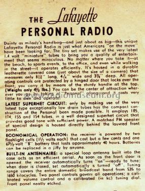 E-191 ; Lafayette Radio & TV (ID = 830691) Radio