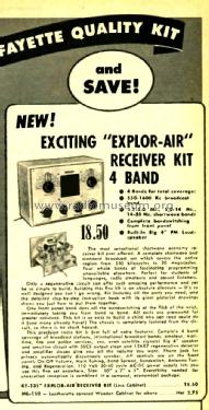 Explor-Air 4-Band Receiver Kit KT-135; Lafayette Radio & TV (ID = 3028973) Radio