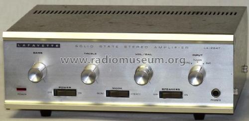 Stereo-Vollverstärker LA-224T; Lafayette Radio & TV (ID = 1110473) Ampl/Mixer