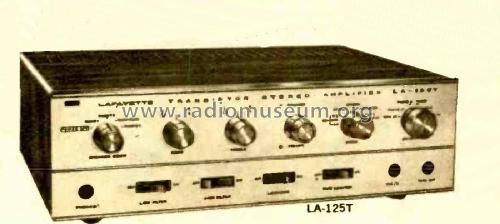 Transistor Stereo Amplifier LA-125T; Lafayette Radio & TV (ID = 1823260) Ampl/Mixer