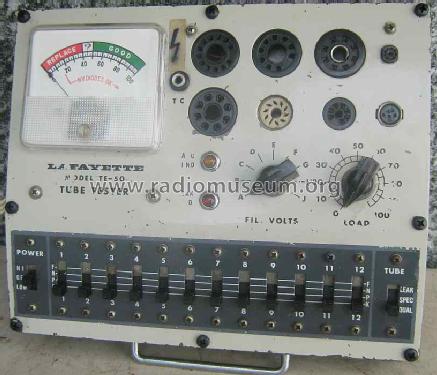 Tube Tester TE-50; Lafayette Radio & TV (ID = 1442925) Equipment