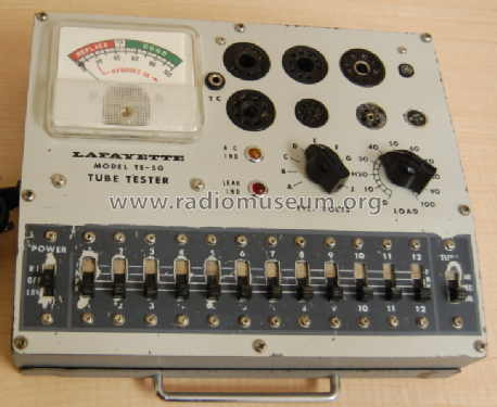 Tube Tester TE-50; Lafayette Radio & TV (ID = 2475377) Equipment