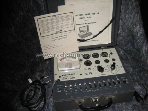 Tube tester TE-55; Lafayette Radio & TV (ID = 391394) Equipment