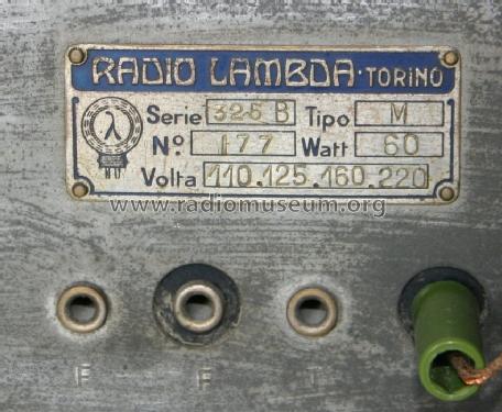 325B-M; Lambda - Olivieri e (ID = 324483) Radio