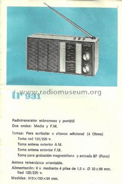 T-931; Lavis S.A., Labelson (ID = 1764779) Radio