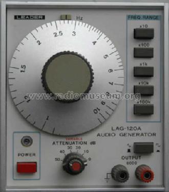 Audio Generator LAG-120A; Leader Electronics (ID = 218912) Equipment