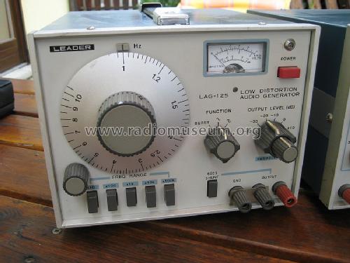 Low Distortion Audio Generator LAG-125; Leader Electronics (ID = 645300) Equipment