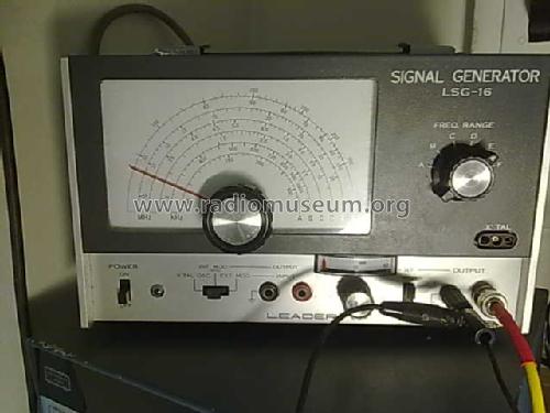 Signal Generator LSG-16; Leader Electronics (ID = 1054869) Ausrüstung