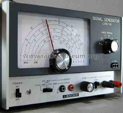 Signal Generator LSG-16; Leader Electronics (ID = 468698) Equipment