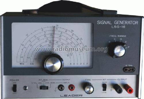 Signal Generator LSG-16; Leader Electronics (ID = 599272) Ausrüstung