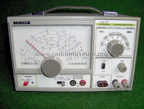 Signal Generator LSG-17; Leader Electronics (ID = 968897) Equipment