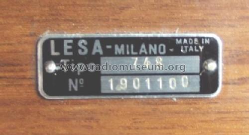 LF748; LESA ; Milano (ID = 1801892) Radio