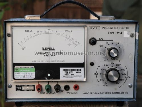 Insulation Tester TM14; Levell Electronics (ID = 1099343) Equipment