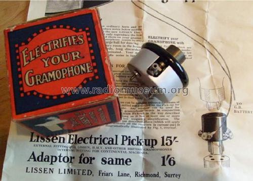 Electrical Pick-up ; Lissen Ltd.; London (ID = 1298587) Microfono/PU