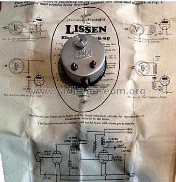 Electrical Pick-up ; Lissen Ltd.; London (ID = 1298589) Microphone/PU
