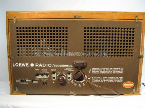 Gouverneur ; Loewe Radio; (ID = 1256923) Radio