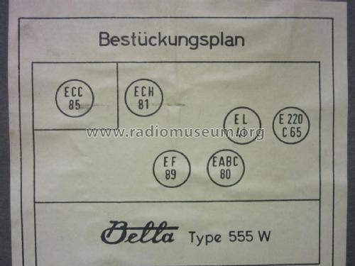 Bella 555W; Loewe-Opta; (ID = 2490877) Radio