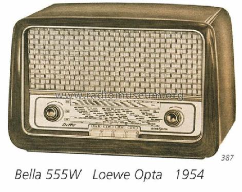 Bella 555W; Loewe-Opta; (ID = 388) Radio
