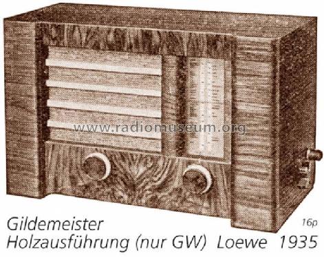 Gildemeister GW; Loewe-Opta; (ID = 363) Radio