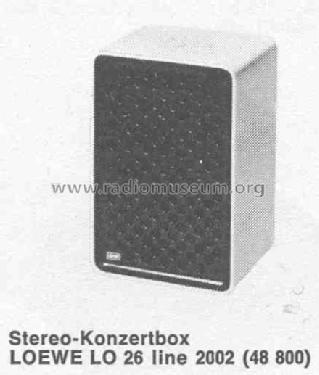 LO26 line 2001 48800; Loewe-Opta; (ID = 445885) Speaker-P