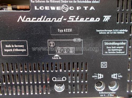 Nordland-Stereo TR 62 231; Loewe-Opta; (ID = 2135780) Radio