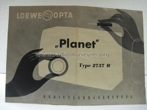 Planet 3B 2737W; Loewe-Opta; (ID = 692975) Radio