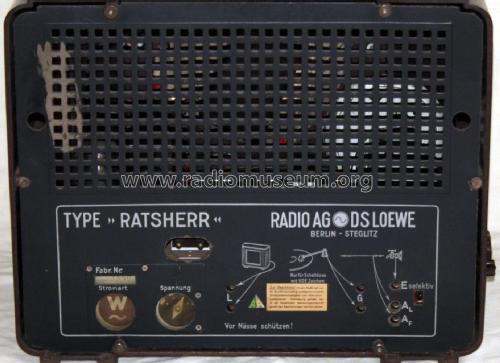 Ratsherr W; Loewe-Opta; (ID = 2350945) Radio