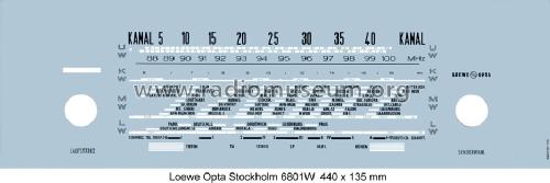 Stockholm-Stereo 6801T/W; Loewe-Opta; (ID = 1552362) Radio