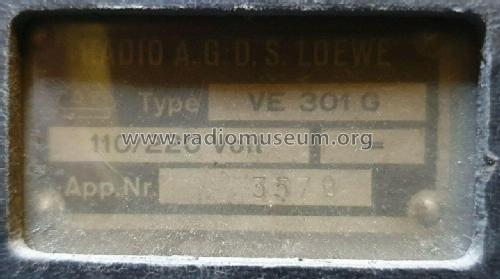 VE301G; Loewe-Opta; (ID = 2578335) Radio