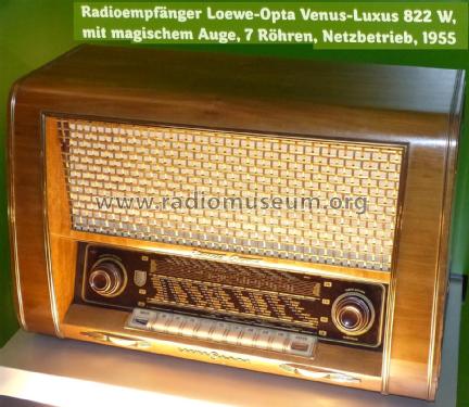 Venus-Luxus 822W; Loewe-Opta; (ID = 1925358) Radio