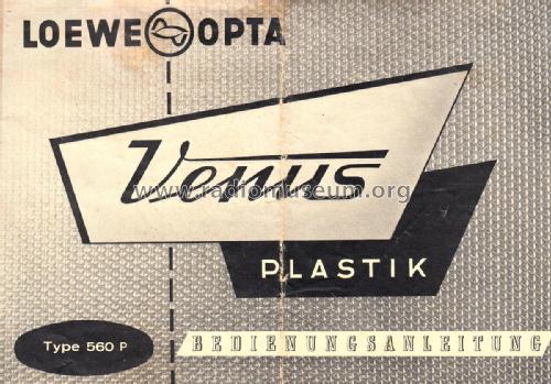Venus Plastik 560W ; Loewe-Opta; (ID = 2823882) Radio