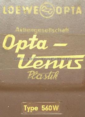 Venus Plastik 560W ; Loewe-Opta; (ID = 2824302) Radio