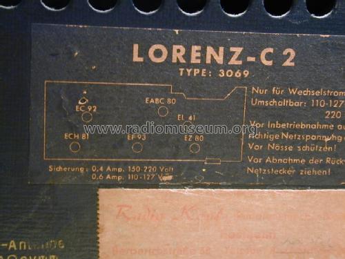 C2 3069; Lorenz; Berlin, (ID = 966161) Radio