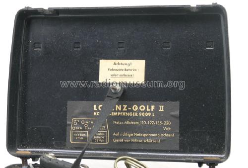 Golf II 9009L; Lorenz; Berlin, (ID = 1582713) Radio